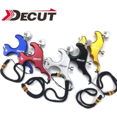 Decut Compound Bow Release 4 Finger Aluminum Caliper Release AidsFor Archery bow Hunting or target shooting