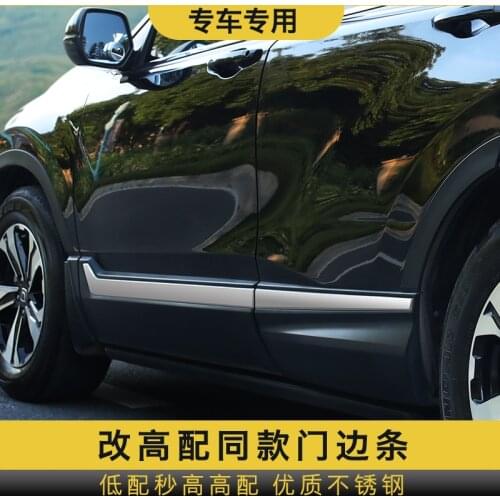 Car Accessories High-quality stainless steel Car door decoration bright strip For Honda CRV CR-V 2017-2019 ,Car-Styling