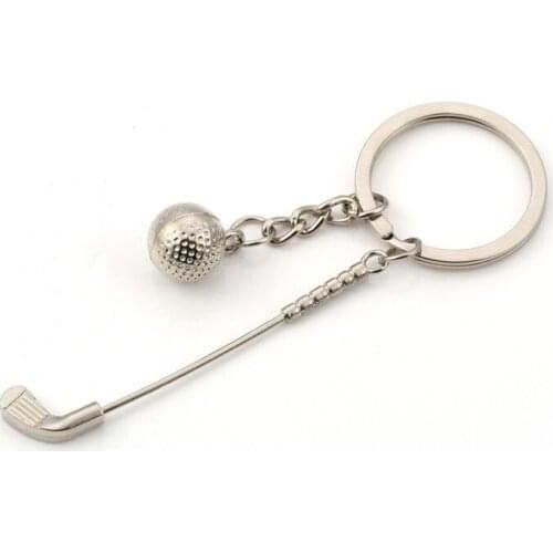FREE SHIPPING BY DHL 100pcs/lot New Mini Sports Keychains Golf Tennis Ball Keyrings for Gifts