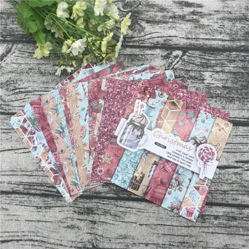 24 sheets 6"X6"the Christmas Pattern Creative Scrapbooking paper pack handmade craft paper craft Background pad