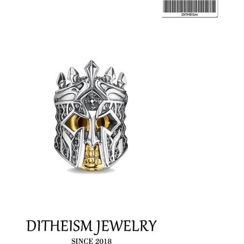 Beads Skull Knight 925 Sterling Silver Fit Bracelets 2021 Brand New Summer Rebel Street Jewelry Accessories Europe Karma Charms