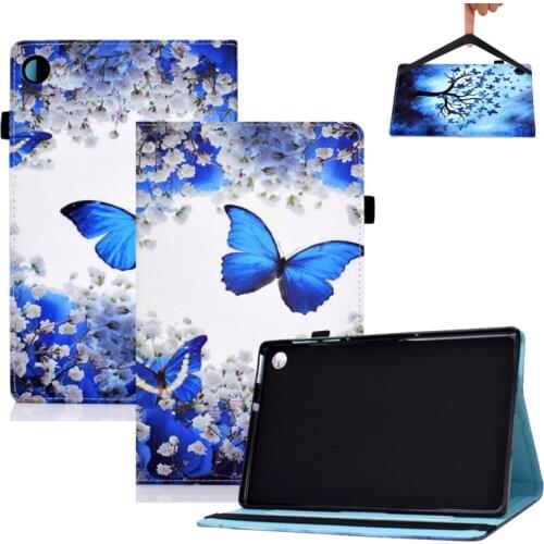 Cover For Lenovo Tab M10 FHD Plus X606 PU Leather Stand Print Cute Case M10 TB-X605L TB-X505F/L M10 HD 2nd 10.1 TB-X306X Tablet