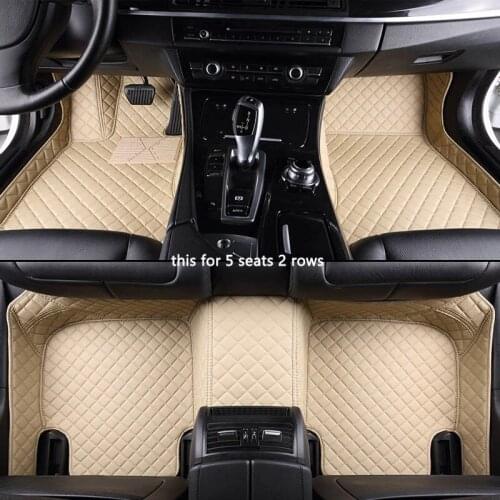 CUWEUSANG Custom car floor mats for Audi A4 A5 A6 SQ5 RS4 RS6 RS7 RS5 A8 A7 Q3 Q5 Q7 S3 S5 S6 S7 S8 R8 TT A1 A3 car foot styling