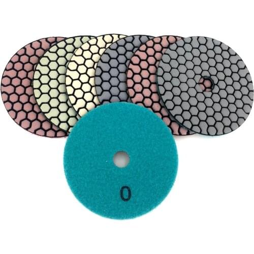 100mm Dry Polishing Pad 4 Inch Sharp Type Diamond Polishing Pads For Granite Marble Sanding Disc Free Shipping 6 Pcs