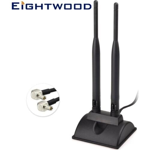 Eightwood Netgear Nighthawk M1MR1100 Dual 4G LTE TS9 Male Omni Indoor Signal Booster Antenna Aerial
