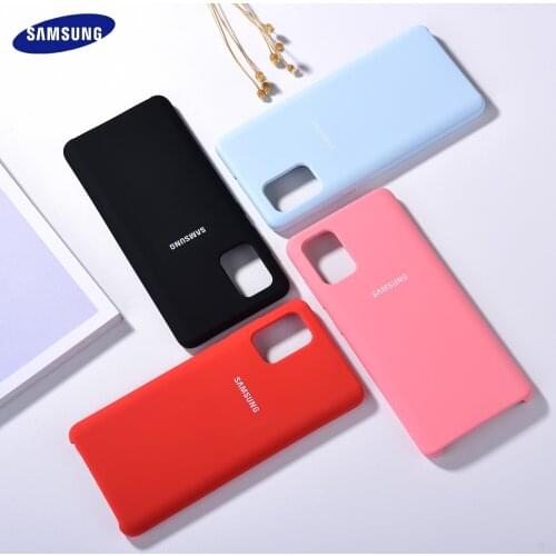 Mobile Phone Case For Samsung Galaxy a11 a31 a41 a51 a71 5G s20 s20+ s20 Ultra Original Liquid Silicone Cover Case A515F A715F
