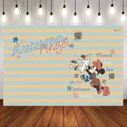 Disney Mickey Minnie Mouse Photography Backgrounds Cloth Photo Shootings Backdrops Kids Birthday Party Baby Shower Backdrops