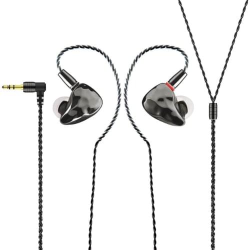 IKKO Obsidian OH10 Knowles 33518 1BA + 1 Dynamic 2-Way Hybrid 2Pin 0.78mm Detachable HiFi Music Monitor In-ear Earphone Earbuds