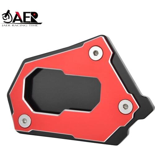 JAER CNC Motorcycle Side Kickstand Stand Extension Plate Enlarge For BMW R1250GS 2018 R1200GS Rallye 2016-2018 R1200GS LC ADV