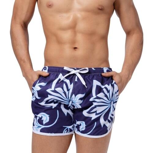 Summer Male Shorts 2021 Trunk Beach Board Swimwear Men Printed Casual Surfing Short Sports Split Pants Briefs XL For Strong Men
