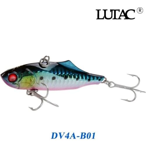 Lutac Peaca vib Sinking fake wobblers Quality Hook fishing bass lure 75mm 30g artificial bait