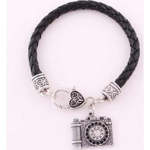 Trendy Jewelry Charm Bracelet Special Design Camera Pendant Attractive Crystals Zinc Alloy Material Provide Dropshipping