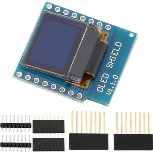 0.66 inch OLED Display Module for WEMOS D1 MINI ESP32 Module AVR STM32 64x48 0.66" LCD Screen IIC I2C OLED
