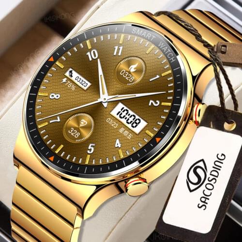 454*454 HD Smart Watches Men 1.39 Inch Display Bluetooth Call IP68 Waterproof Music Player Link Bluetooth Headset Smartwatch Men