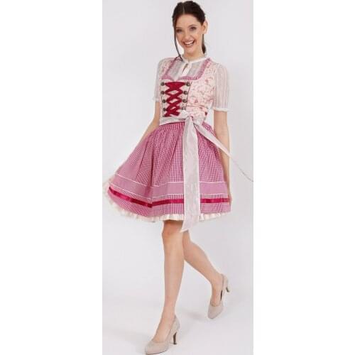 German Dirndl Clothing Participates In The Bavarian Oktoberfest Carnival Halloween Dress Set