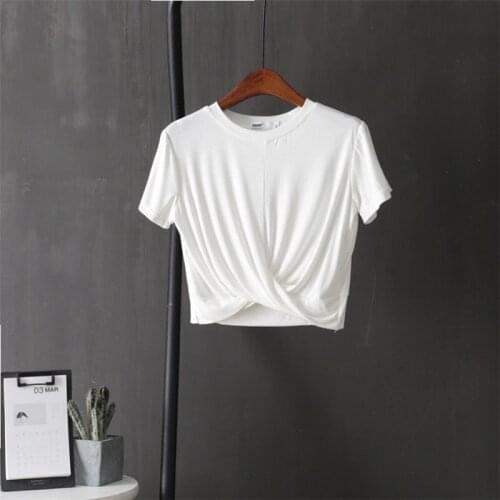 New High-quality classic Summer Cotton breathable womens short-sleeved casual T-shirt