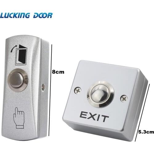 Zinc Alloy GATE DOOR Exit Button Exit Switch For Door Access Control System Door Push Exit Door Release Button Switch