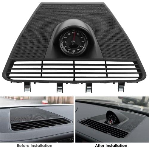 Dash Clock Instrument Panel Upper Cover with Stopwatch Upgrade Fit for Porsche Panamera 971 2017‑2020