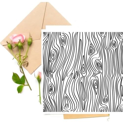 Line Background Clear Stamps For DIY Scrapbooking Card Making Stamps Fun Decoration Supplies