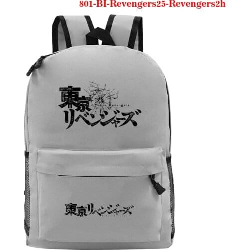 Black Mochila Anime Tokyo Revengers Printed Backpack for Teenage Bag Men Laptop Bag Canvas Schoolbag Boys Girls Casual Backpack