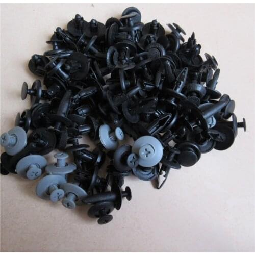 Mixed Car Bumper Leaf Plate Fender Trunk Screw Rivets Set Auto Plastic Fastener Clips 100pcs/lot