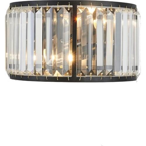 Modern Crystal E14 Led Wall Lamp Gold/Black European Loft Parlor Decoration Wall Light For Bedside Restaurant Aisle Wall Sconce