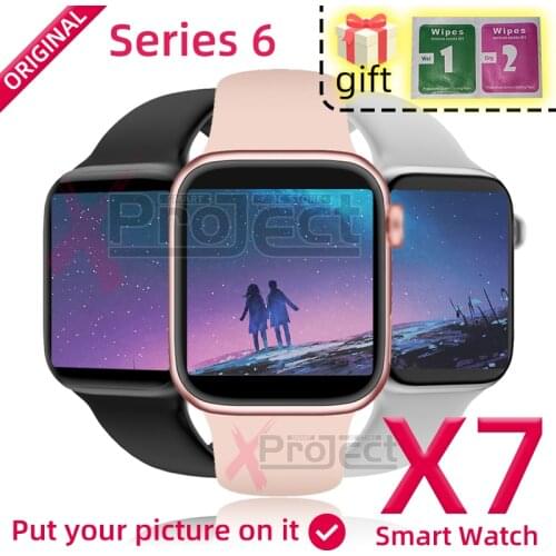 IWO X7 Smart Watch for Men Women Support Bluetooth Call Heart Rate Pedometer Smartwatch series 6 Watches pk IWO 12 X6 T500 T600