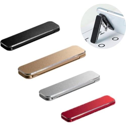 Universal Mini Size Aluminum Portable Folding Desk Mount Holder Bracket Mobile Phone Cradle Foldable Stand for Cellphone Tablet