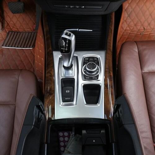 For BMW X5 E70 2008-2013 Car Accessory LHD Decorative Cover Trim Strip for Car Control Gear Shift Panel 1 Pcs