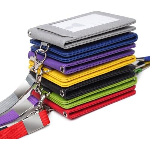 1pc Neck Strap with Lanyard Badge Staff Identification Bus ID Student Supply Card