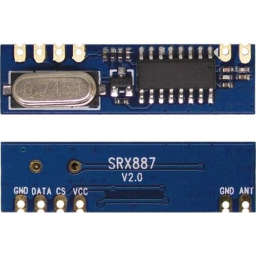10pcs/lot SRX887 Strong Drive Super Heterodyne 433mhz ASK Receiver Module