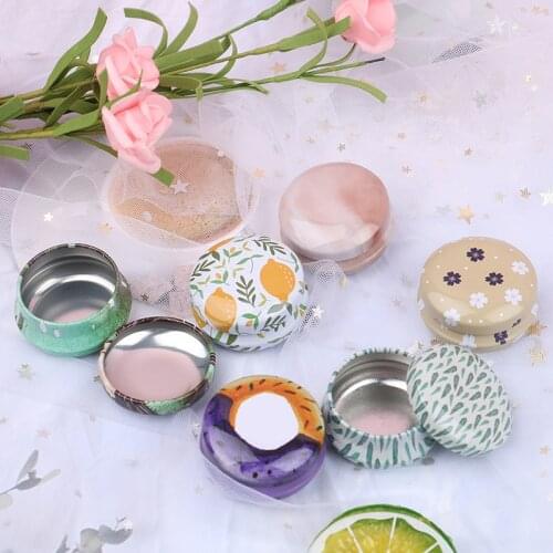 12 Pcs Mini Tin Box DIY Candle Jar Balm Round Empty Iron Box Portable Lipstick Zipper Cream Storage For Candy Tea Sugar Box
