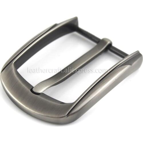 1x 40mm Metal Belt Buckle Center Bar Single Pin Buckle Mens Fashion Belt Buckle fit 37-39mm Belt Leather Craft Accessories