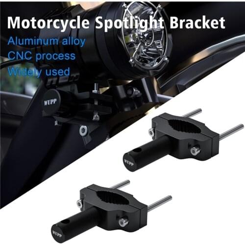 2pcs Motorcycle bumper spotlight auxiliary lamp metal bracket Led Head Light Tube Clamp Mount Kit For Motorcycle Fog Light