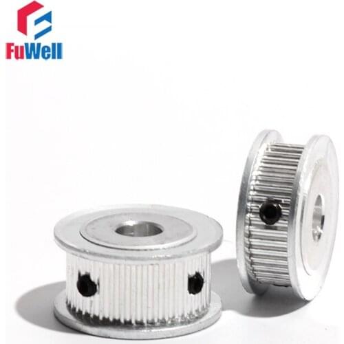 2GT-46T Timing Pulley Aluminum Alloy GT2 46Teeth Transmission Pulley 5/6/6.35/7/8/10mm Bore 7mm/11mm Belt Width Gear Belt Pulley