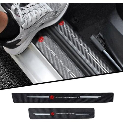 4pcs car sticker carbon fiber texture threshold strip decoration modified For MG ZS GS 5 Gundam 350 Parts TF GT 6 Accessories