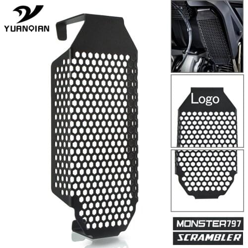 Motorcycle Accessories Engine Guard Oil Cooler Cover Cap Net For Ducati Monster 797 Scrambler Cafe Racer Mach 2.0 2017-2020 2019