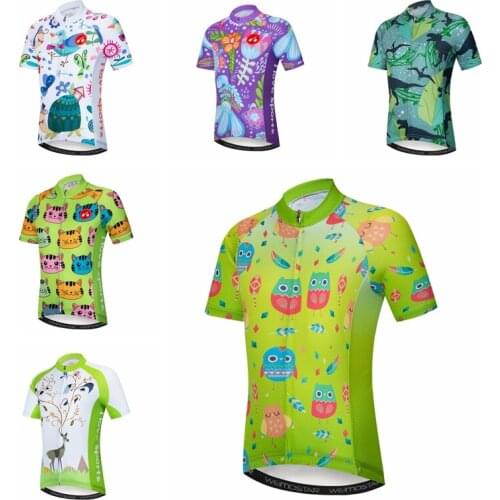 Children Short Sleeve Cycling Jersey Ropa Ciclismo Kids Cycling Clothing Tops Boys Girls Bicycle Bike Jersey Shirts