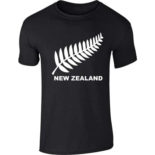 New Zealand Retro Soccer Rugby Graphic T-Shirt New Summer Cool Men Tee Breathable All Cotton Short Sleeve Round Neck T Shirt
