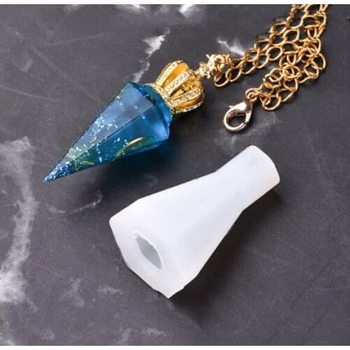 Diamond shape Silicone Mold for jewelry necklace pendant making Resin jewelry tool UV epoxy resin molds decorative craft