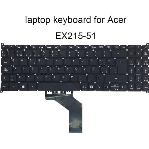 US SP Replacement keyboards EX 215 for Acer Extensa 15 EX215 51 Spanish English enter black original notebook keyboard on sale