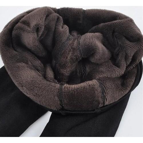 Hot Brands Warm Women Plus Velvet Winter Leggings Tummy Control Ankle-Length Keep Solid Pants High Waist 2020 New A Single Size