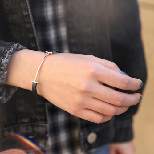 Fashionable Hot Sale Jewelry Ladies Wild Bracelet Simple H-shaped Buckle Alloy Bracelet Bracelet New Wholesale