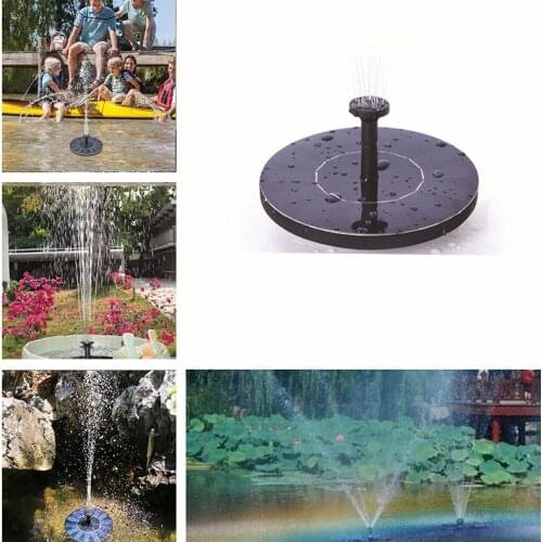 Mini Solar Water Fountain Garden Pool Pond 30-45cm Outdoor Solar Panel Bird Bath Floating Water Fountain Pump Garden Decor