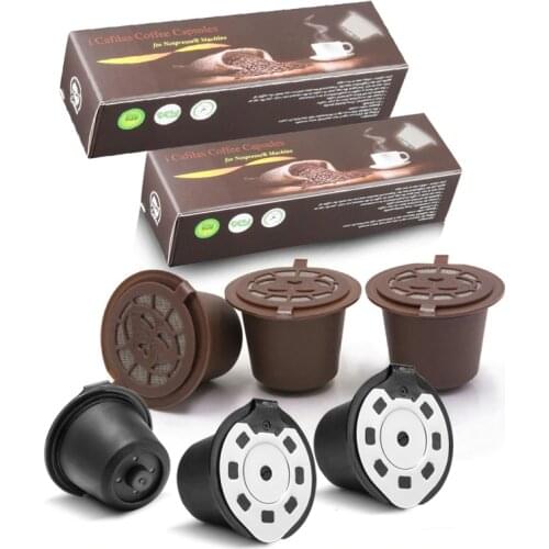 ICafilasReusable Compatible with Nespresso Capsule for Nespresso Coffee machine Refillable Baskect Filter