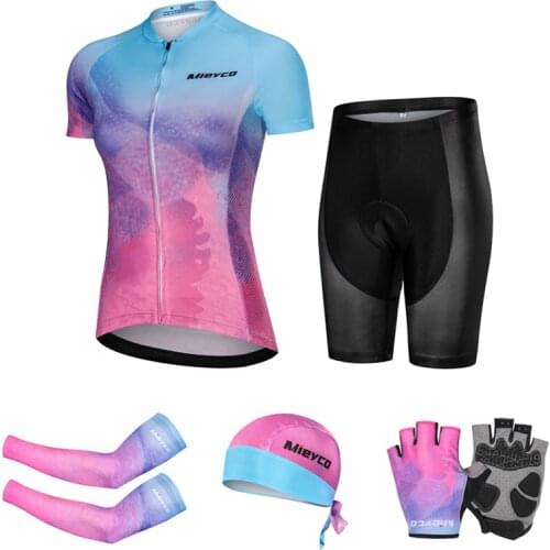 Mieyco Cycling Clothing Roupa Ciclismo Cycling Jersey Set 2020 Summer Shirts Women Maillot Bicycle Uniform Woman Cyclist Clothes