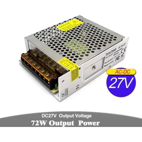 Variable Switching Power Supply Unit DC27V 72W Driver transformer AC100-240V AC-DC 27V SMPS For Communication Equipment Motor