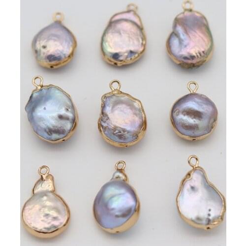 2021 New High Quality Natural Pearl Irregular Shape Charms for Jewelry Making DIY Necklace Bracelet Earrings Accessories