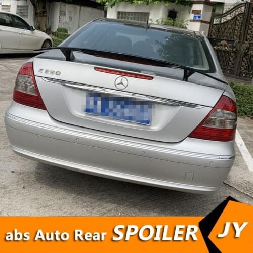 For W211 Spoiler 2003-2006 Mercedes-Benz W211 NT E-class E200 E260 Spoiler ABS plastic Material Car Rear Wing Color Rear Spoiler