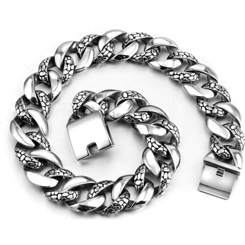 Exaggerated Extra-coarse 32mm Stainless Steel Silver color Top quality Cuban Large Pet Dog Chain Necklace Pitbull Collars Choker